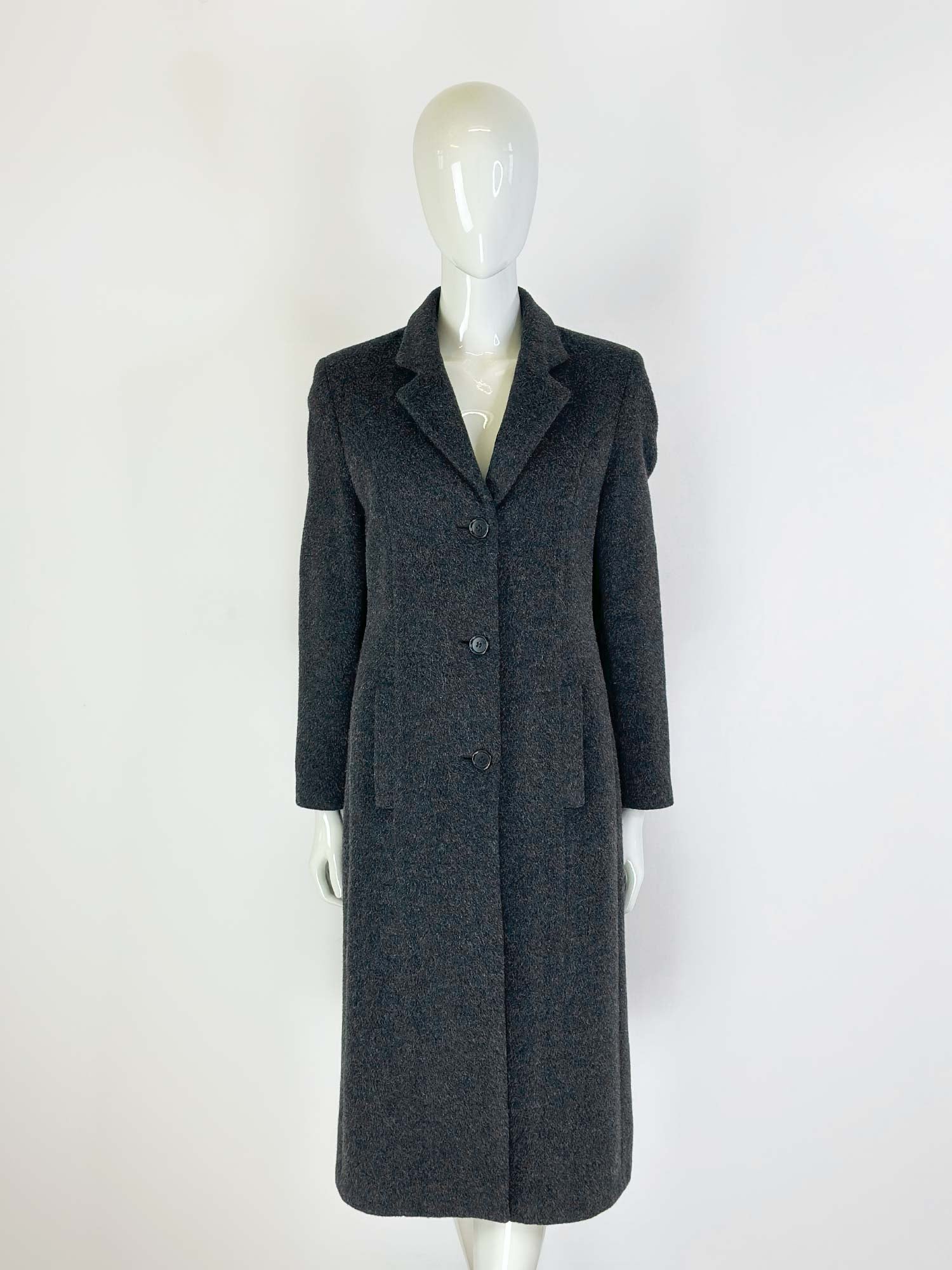 COUTURE 1996 ALEXANDER MCQUEEN MANTEL GRAU